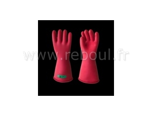 Protection - Gants électriciens - CATU CG-3-09-NR Gants isolants en Latex, classe  3 (26 500 VAC - 39 750 VDC) T 9, bord roulé. Norme EN 60903: 2003 (IEC  60903: 2014). Finition We