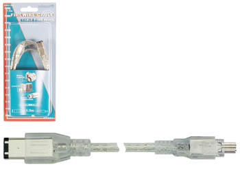  CABLE FIREWIRE - 6 BROCHES / 4 BROCHES - IEEE-1394, 1.5m
