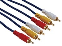 3 x RCA mâle / 3 x RCA mâle 5m00