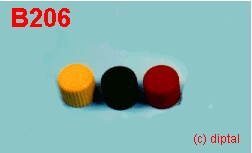 BOUTON PLASTIQUE 20X6 JAUNE