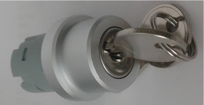  bouton tournant à clé 2 position , retrait clé sur 1 position