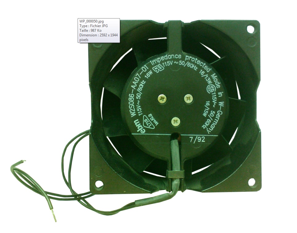  VENTILATEUR 115AC 92X92X38