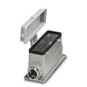 Embase en saillie, pour étrier transversal, hauteur 67 mm, presse-étoupe, 1x Pg21, couvercle de protection