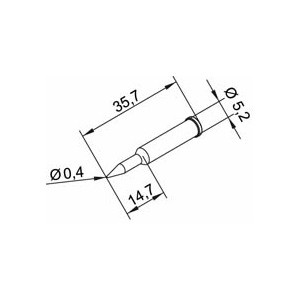Panne ERSADUR, LF, 0,4mm, longue