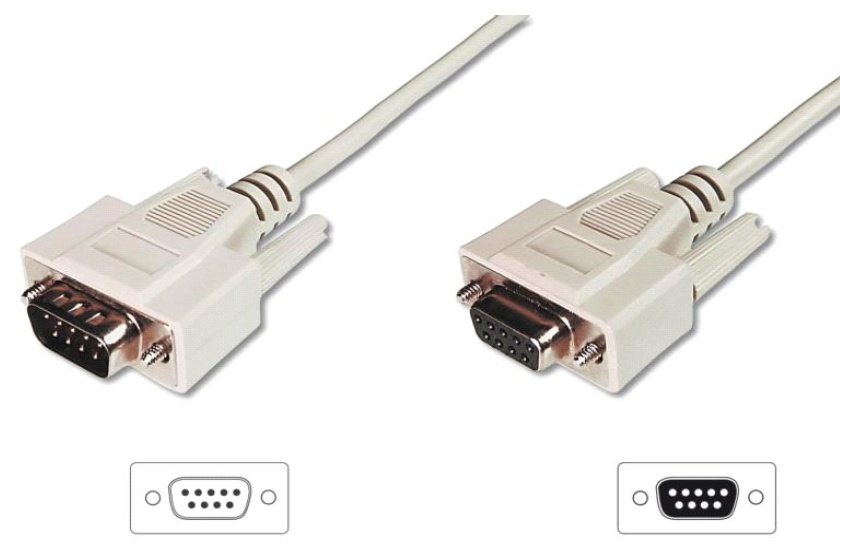 CORDON DB9 MALE/FEMELLE 2M 