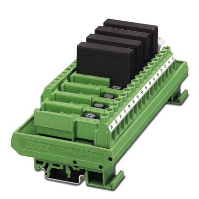  Module d'interface, avec support pour 8 relais statiques, avec crochet de verrouillage, connexion à vis