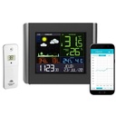 Station météo connectée LCD couleur - Thermomètre int./ext. / Hygromètre int./ext. - Connexion Wifi - App GooglePlay / AppStore