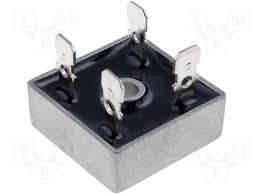 Pont mono-phase 1000V 50A carré 30x30x10mm cosses 6.35mm