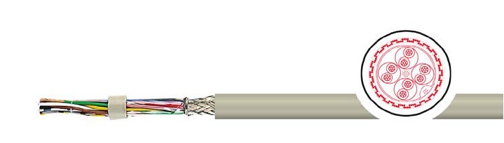 CABLE 3 PAIRES 0.34mm4 TORSADEES BLINDE GENERAL