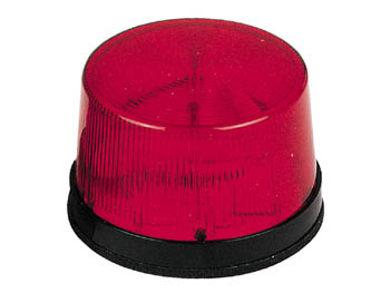 FLASH STROBOSCOPIQUE À LED - ROUGE - 12 VCC - ø 77 mm
