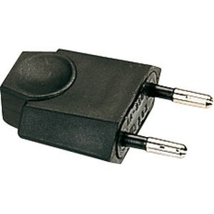 FICHE MALE 6A-2P NOIRE