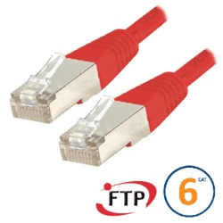 Cordon RJ45 Cat 6 FTP Classic 50cm rouge