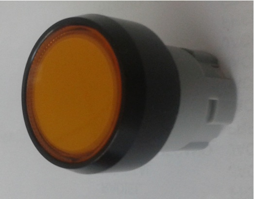  Bouton Poussoir bistable orange affleurant