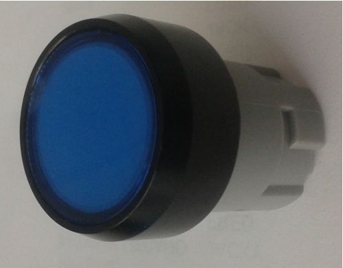  Bouton Poussoir bistable bleu affleurant