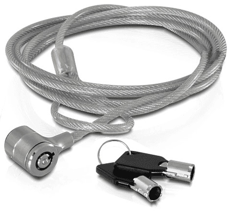 Câble de sécurité pour encoche 180cm a clé ordinateur portable  