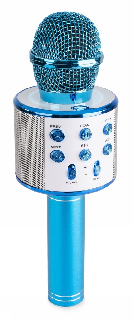 KM01B Karaoke Microph. BT/MP3 Blue
