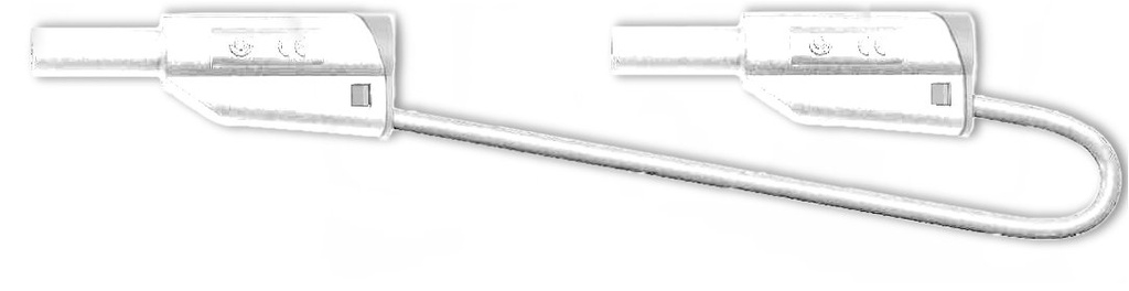 c. MM d4 sécu + rep. AR sécu PVC0.75mm² Lg 100 cm blanc