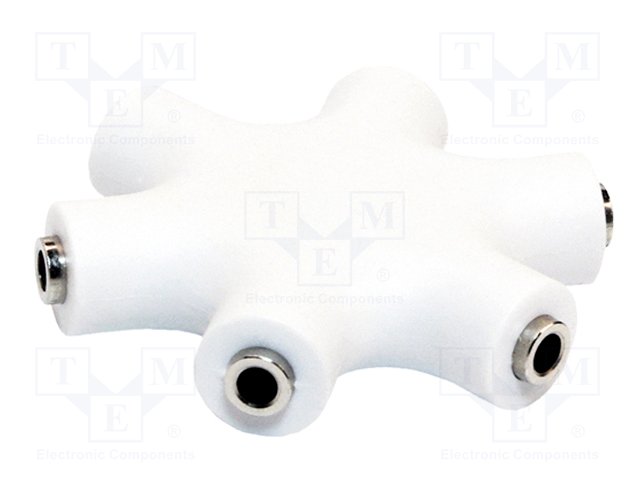 Jack 3,5mm socle x6 blanc