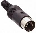 XS52 FICHE DIN 5B MALE 90°