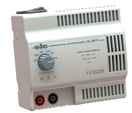 ALIMENTATION UNIVERSELLE 3 - 4,5 - 6 - 7,5 - 9 - 12V / 1A