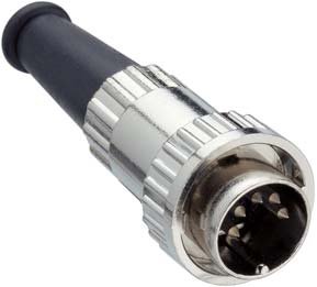 FICHE DIN MALE 5B 60° BAILLONNETTE