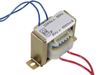 TRANFORMATEUR CHASSIS OUVERT 10.8 VA 1 x 9 V~ 1200 mA max.