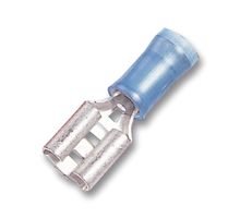 CECF4B/100PCES CLIP FEMELLE 4.8 X 0.8 BLEUE