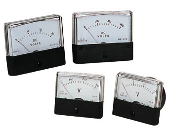 VOLTMETRE ANALOGIQUE DE TABLEAU 50V CC / 70 x 60mm