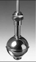 Détecteur de niveau magnétique sphérique Ø 53 AISI 316 en acier inoxydable - Câble en silicone Longueur 0,5m- sortie NO ou NF (F