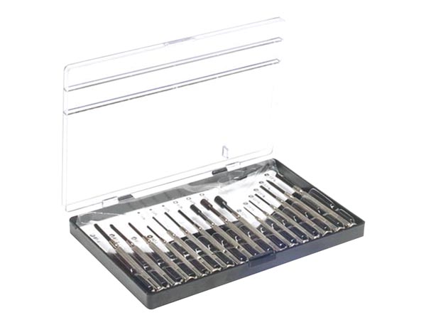 JEU DE 16 TOURNEVIS METALLIQUES DE PRECISION