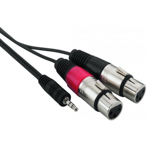CORDON AUDIO JACK3,5M ST/2 XLR F*1M