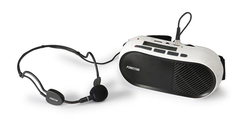 Amplificateur portable pour la taille avec microphones serre-tête main libres- 10 W maximum, 7 W RMS