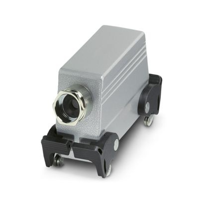 Capot, avec étrier transversal, hauteur 76 mm, presse-étoupe, 1x Pg21, sortie de câble latérale