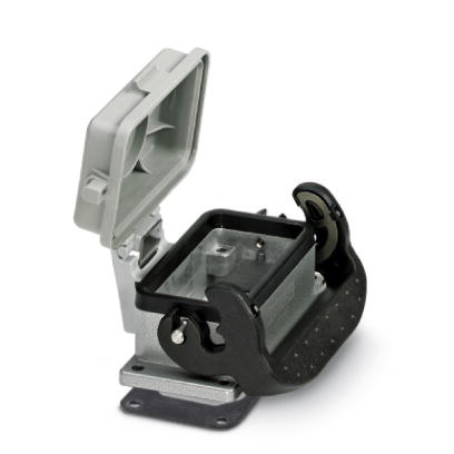 Embase HEAVYCONNEC B10, étrier longitudinal, hauteur  27 mm, avec couvercle en plastique