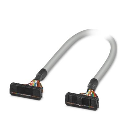 Câble rond préconfectionné, équipé de 2 connecteurs femelles 26 pôles (liaison 1:1), longueur : 6 m