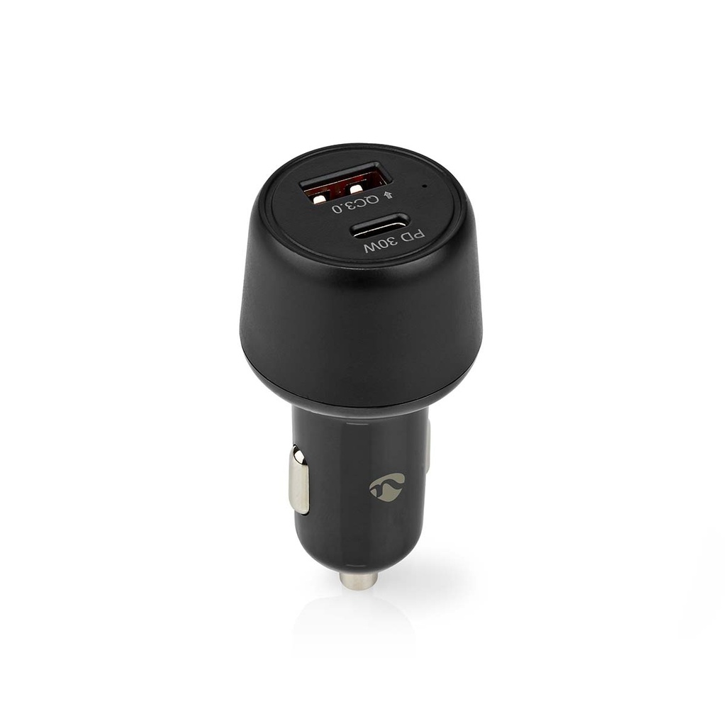 ***OBS*** cf. CCH1C1A48WBK -Chargeur de voiture | 48 W | 2x 3.0 A | Nombre de sorties: 2 | Type de port: USB-A / USB-C | | Sélection Automatique de la Tension