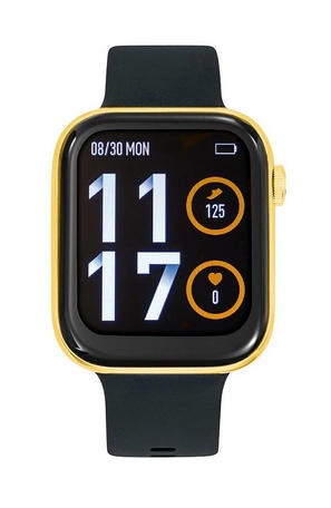 Montre TEKDAY connectée nouveau cable embout lisse bracelet noir cadran noir