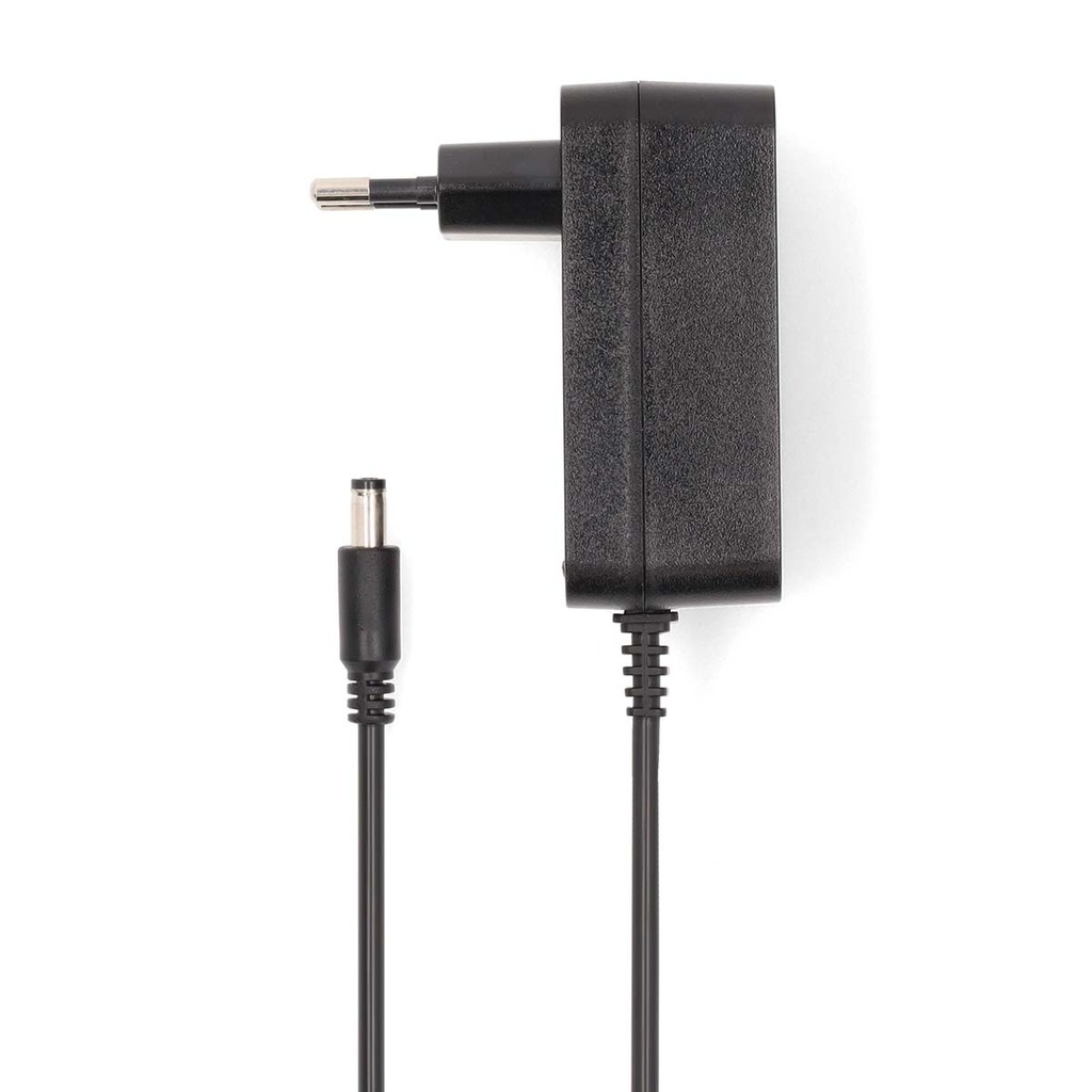 Adaptateur d'alimentation CCTV | 2.0 A | 12 V DC | 5.5 x 2.1 mm Male | Mâle | 1.50 m | Noir