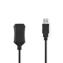 Câble USB actif USB 2.0 USB-A Mâle USB-A Femelle 480 Mbps 20.0 m Rond Plaqué nickel PVC Cuivre Label