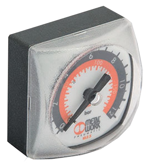 MANO.CARRE 40x40 R1/8 ARR.0-12BARS/PSI