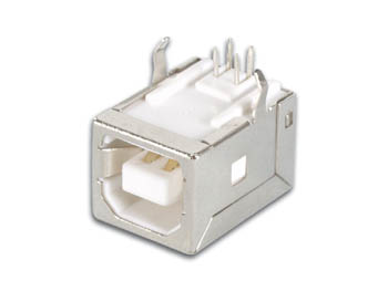 USB B FEMELLE, SIMPLE CONNECTEUR 90°, POUR CI