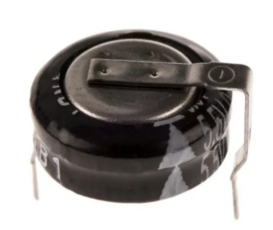 0,22F; 5,5VDC; ±20%; Ø11,5x6mm; -25÷70°C