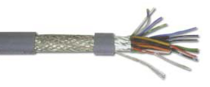 CABLE MULTIPAIRES 25x2x0.22mm² BLINDÉ TRESSE+ALU (LE METRE)