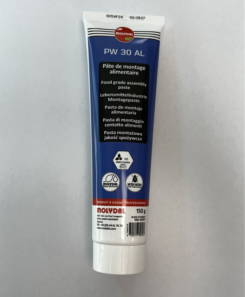 PATE DE MONTAGE-CONTACT ALIMENTAIRE-PW 30 AL-TUBE 150GR  