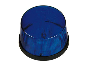 FLASH STROBOSCOPIQUE À LED - BLEU - 12 VCC - ø 77 mm