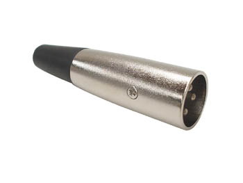 FICHE XLR MALE NICKELEE 3 BROCHES