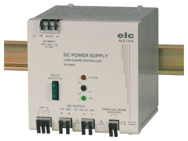 ALIM STABILISEE EQUIP 12V 25A  (AJ 10 15V) FIXATION DIN  300   W