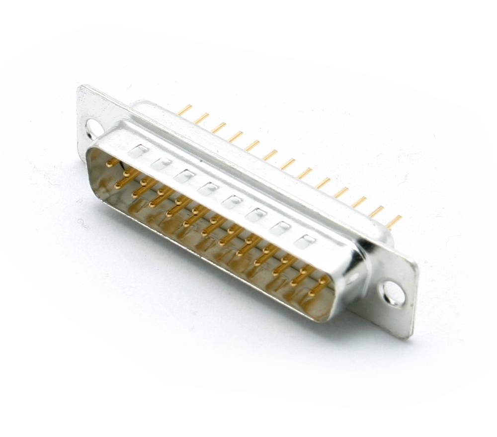 CONNECTEUR SUB-D 25B MALE PICOTS DROITS