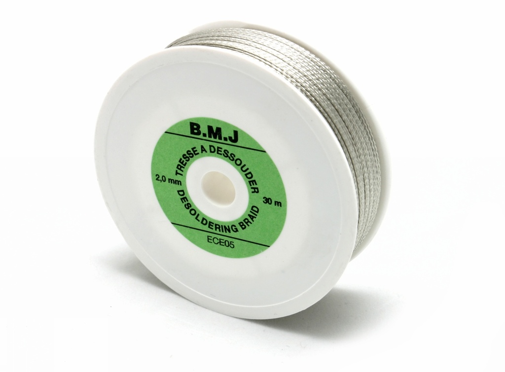 Tresse étamée 2,0 mm 30M