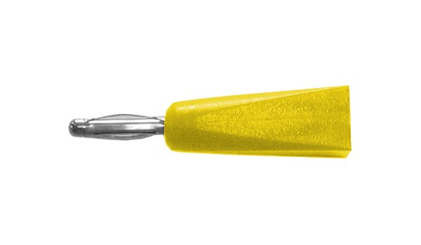 fiche mâle diam. 2 V. industrie jaune